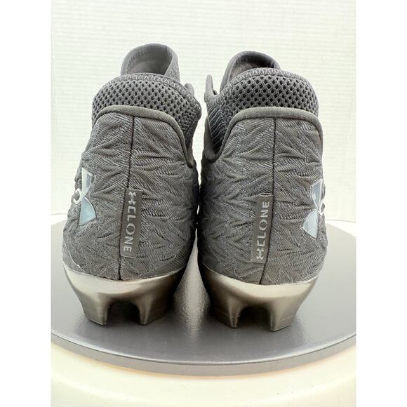 Under Armour Spotlight 4 MC Mens Size 12 Football Cleats 3027977-001 Black Gray - Picture 5 of 8